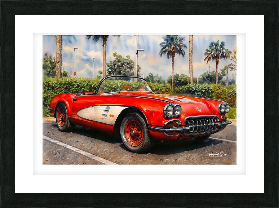 1952 Corvette C2 2 Picture Frame print