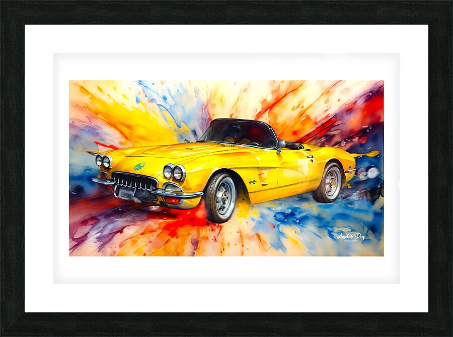 1952 Corvette C2 7 Picture Frame print