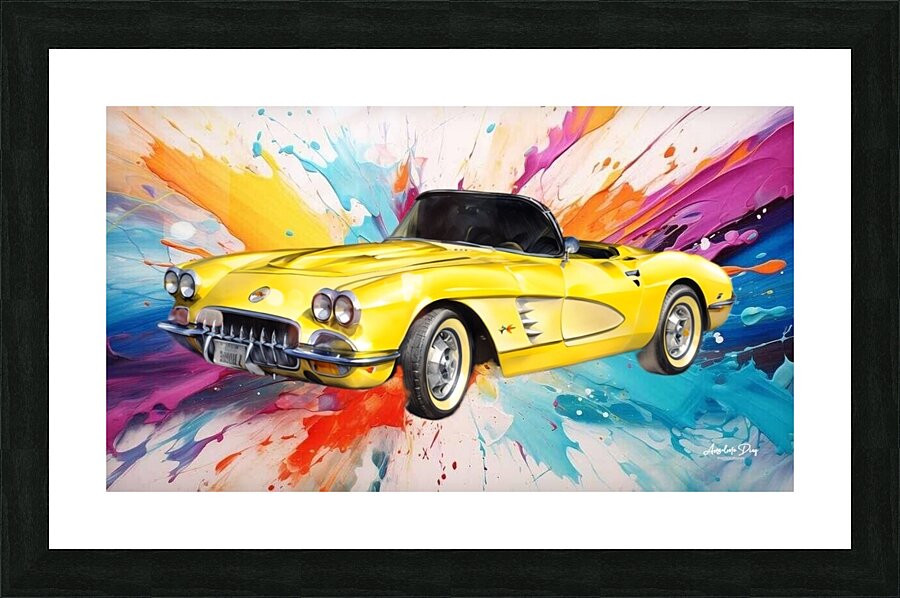 1952 Corvette C2 8 Picture Frame print