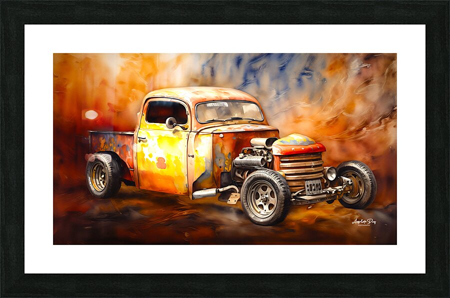 Rat Rod 4 Picture Frame print
