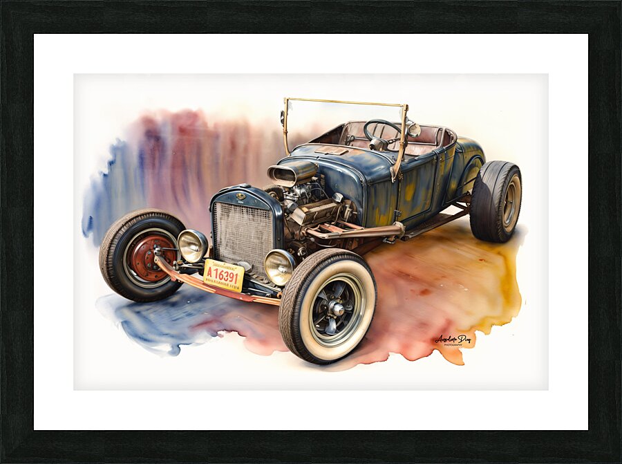 Rat Rod  5 Picture Frame print