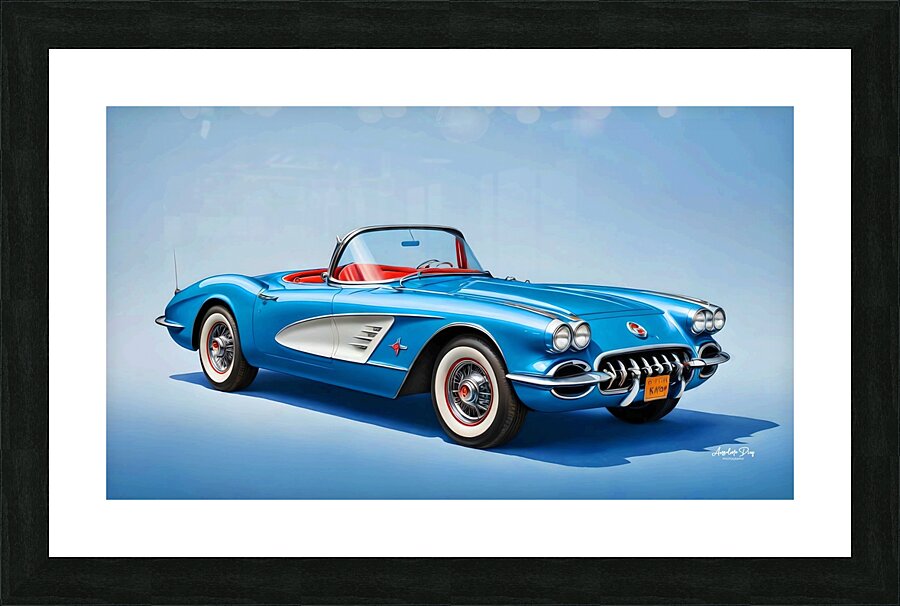 CORVETTE 1957 C2 Picture Frame print