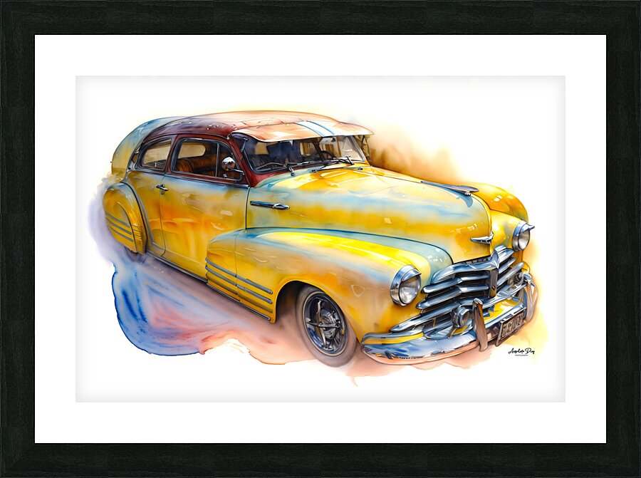 Classic Car 4 Picture Frame print
