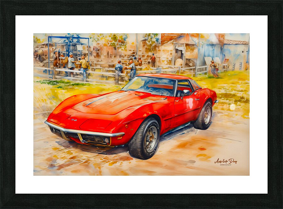 Corvette C5 1978 14. Picture Frame print