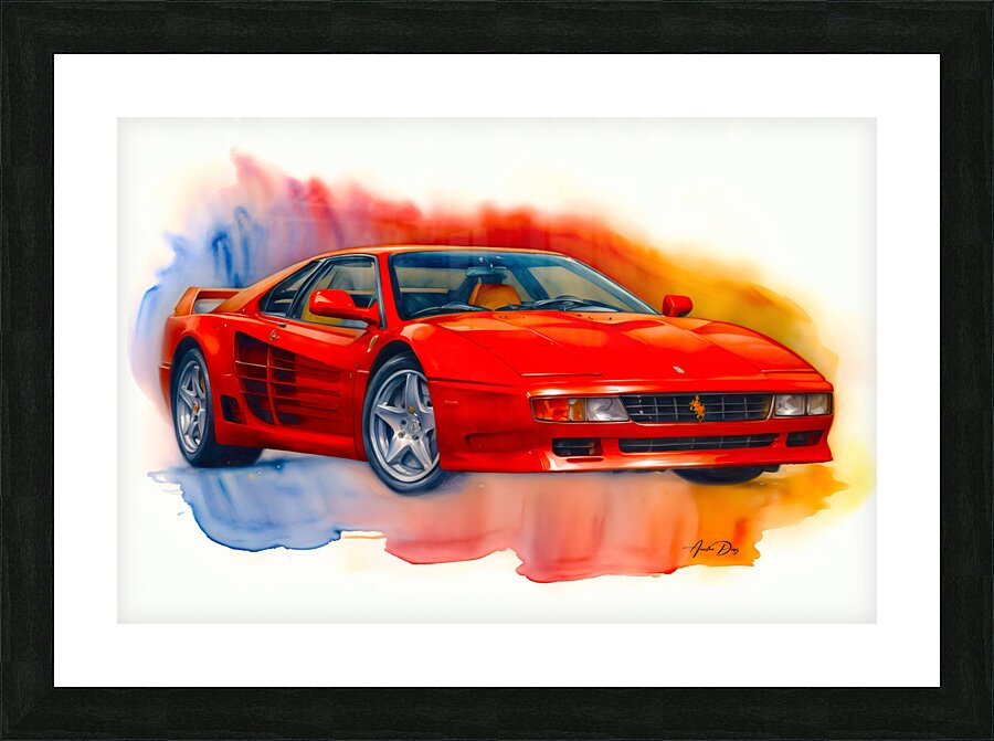 Ferrari 2 Picture Frame print