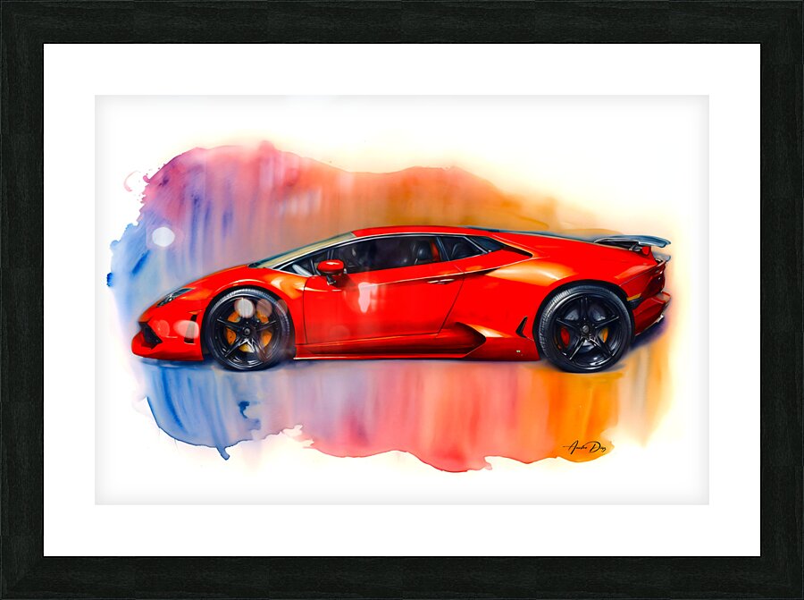 Lamborghini 3 Picture Frame print