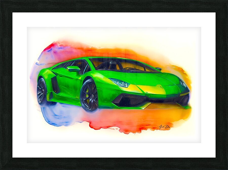 Lamborghini 4 Picture Frame print