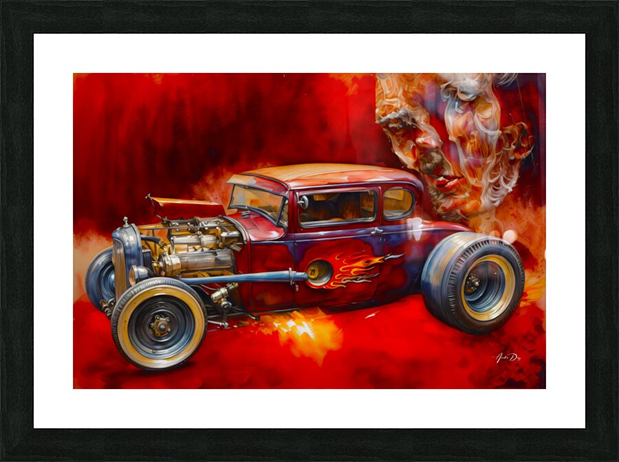 Rat Rod 8 Picture Frame print