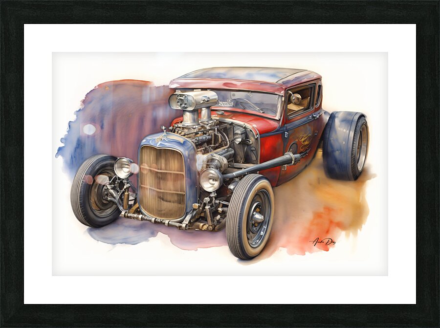 Rat Rod 10 Picture Frame print
