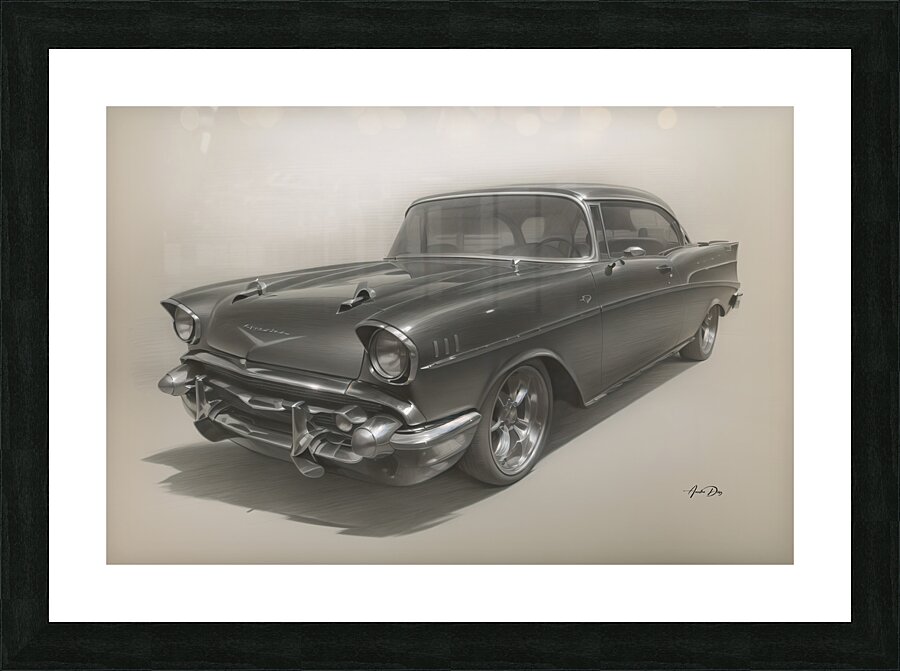 1957 Chevy B686 Picture Frame print