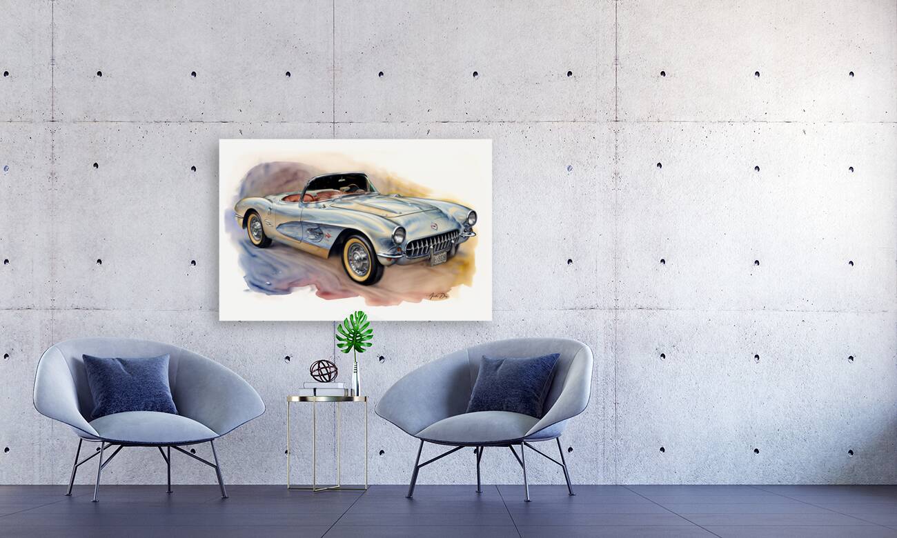Corvette C2 1957 12 Reproduction