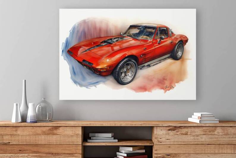 Corvette C2 1956 15. Reproduction