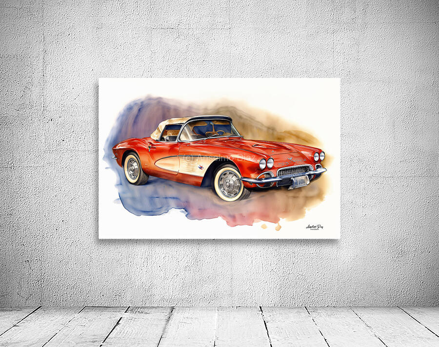 1952 Corvette C2 3 Wall Preview