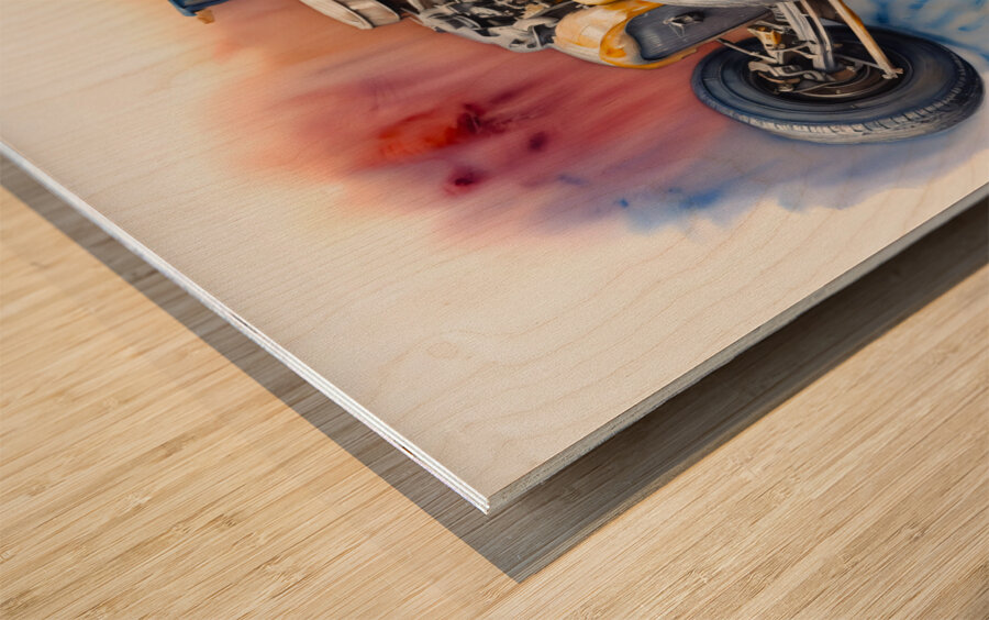 Rat Rod 2 Wood print