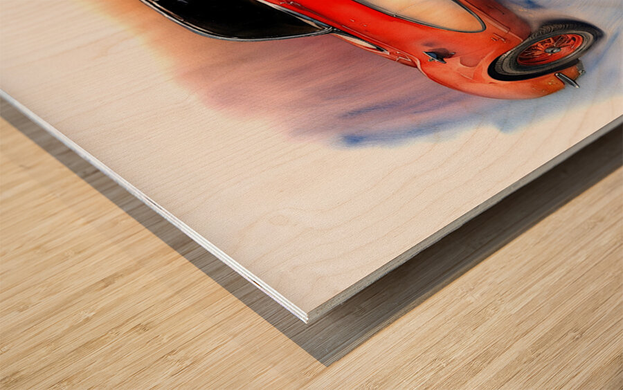 1952 Corvette C2 1 Wood print