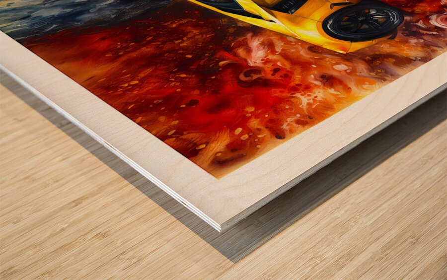 Lamborghini Wood print