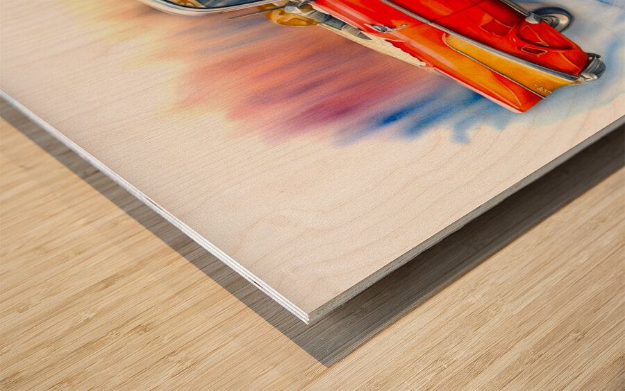 1957 Chevy  Convertible Wood print