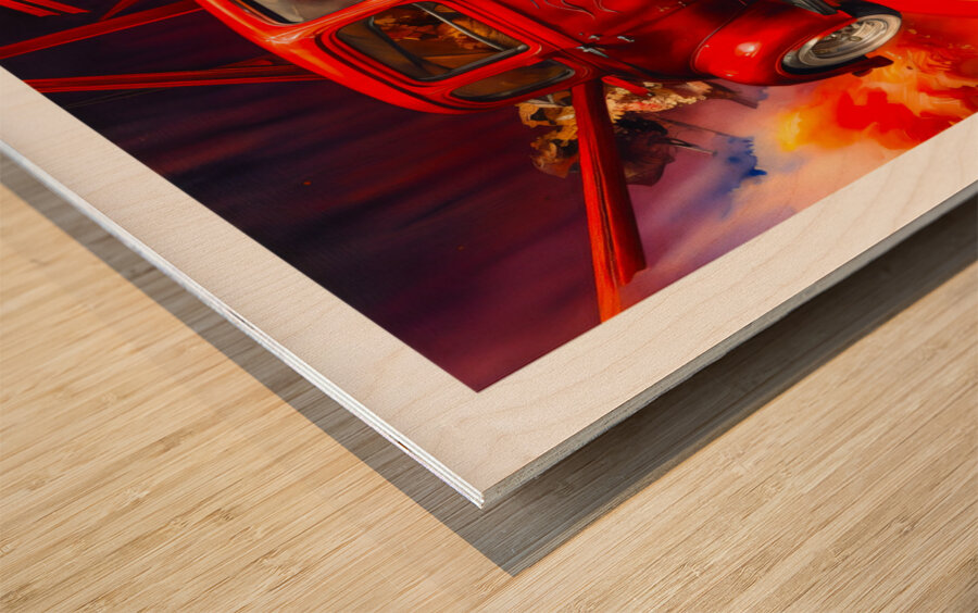 1933 Ford Custom Wood print