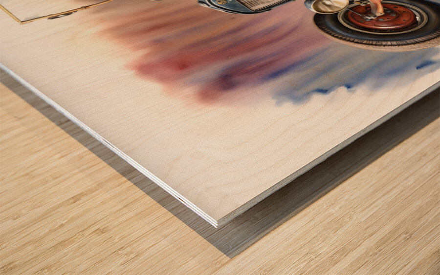 Rat Rod  5 Wood print