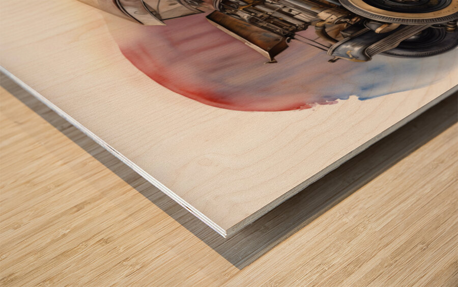 Rat Rod 7 Wood print