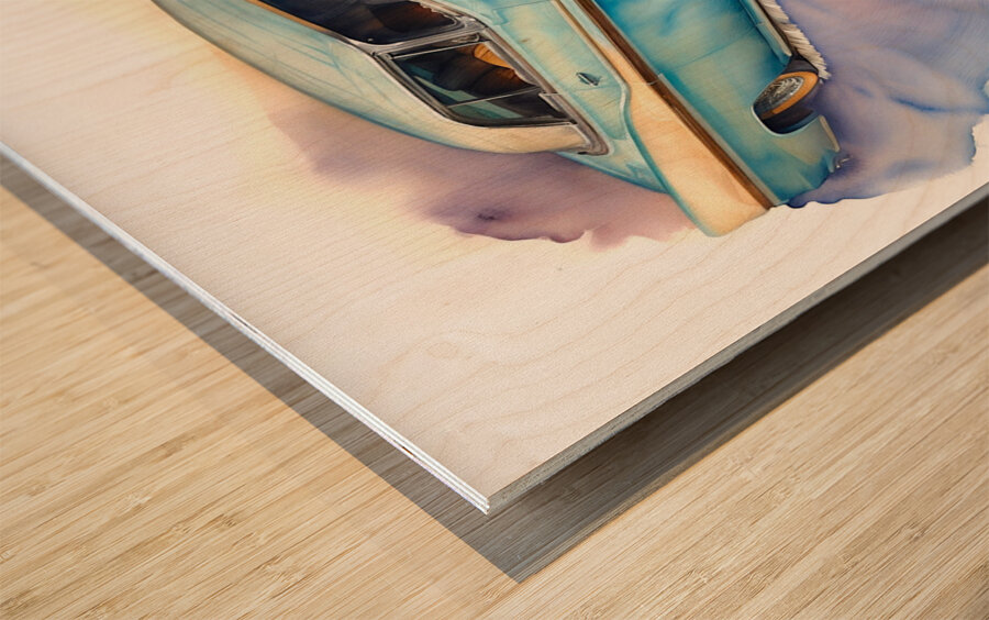 Classic Car 5 Wood print