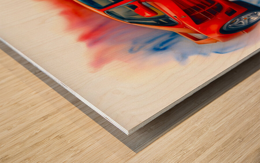 Ferrari 2 Wood print