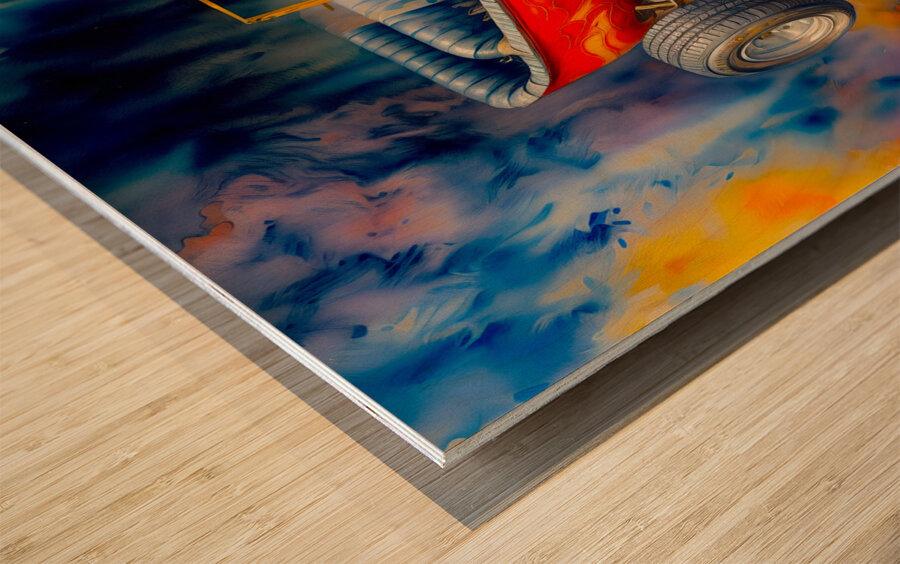 Hot Rod 7 Wood print