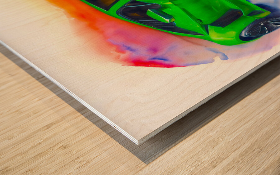 Lamborghini 4 Wood print