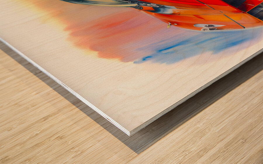 Mclaren 3 Wood print