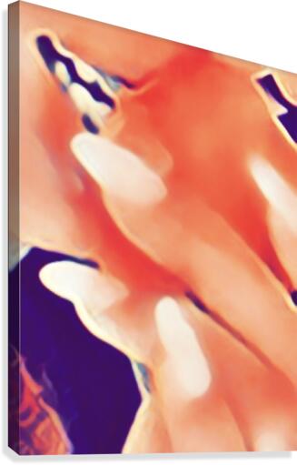 Desires in Peach Canvas Print
