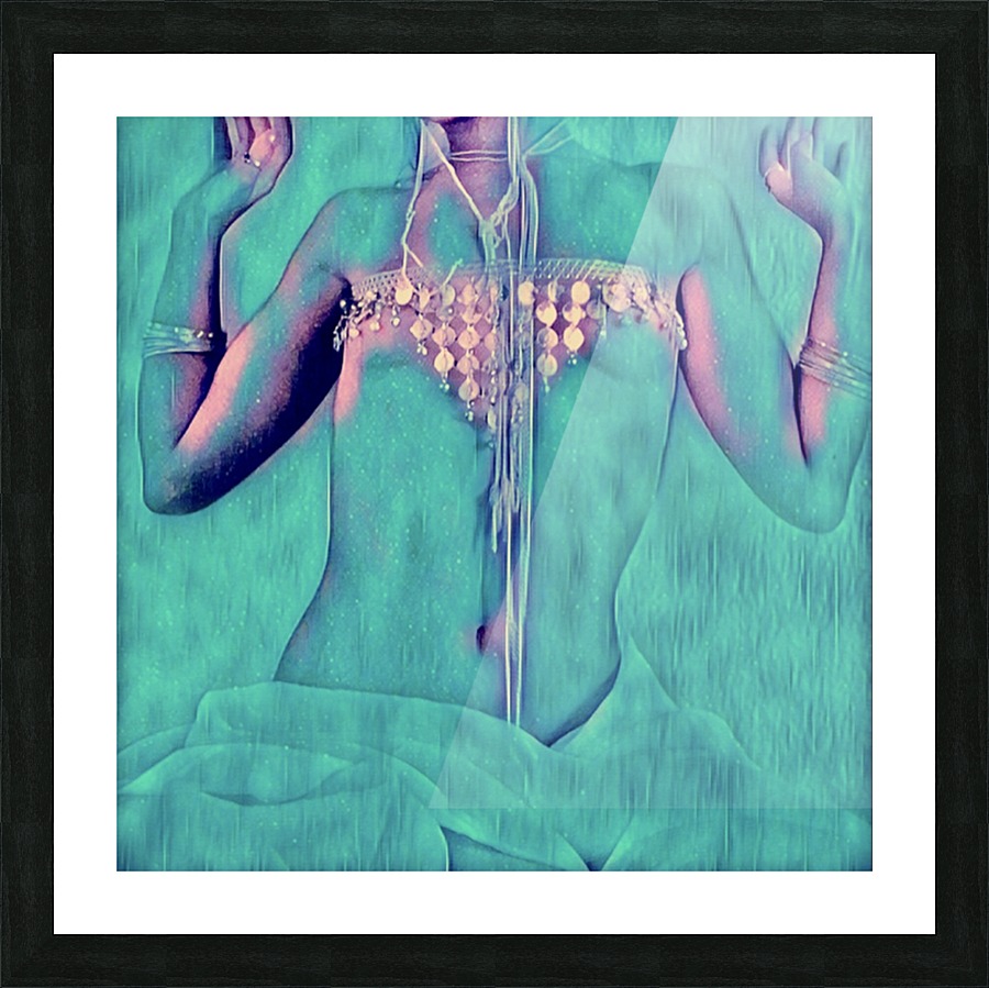  Turquoise Love Picture Frame print