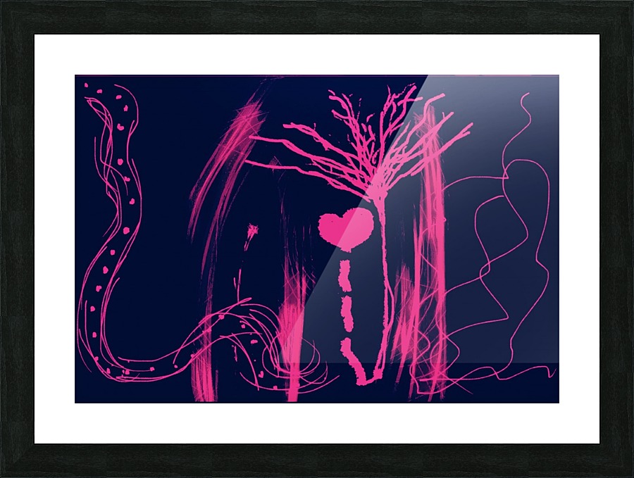 Eating vibrant light Picture Frame print