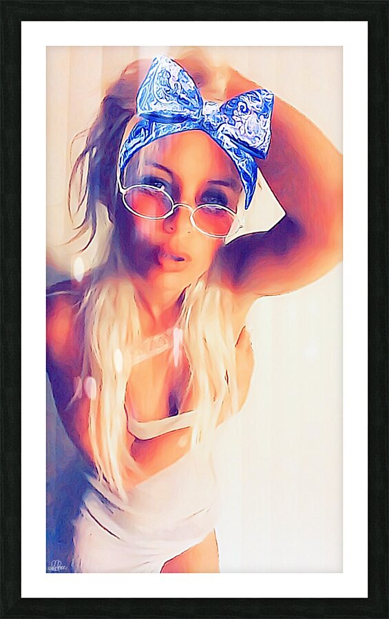 Island Girl sunshine Memoir Picture Frame print