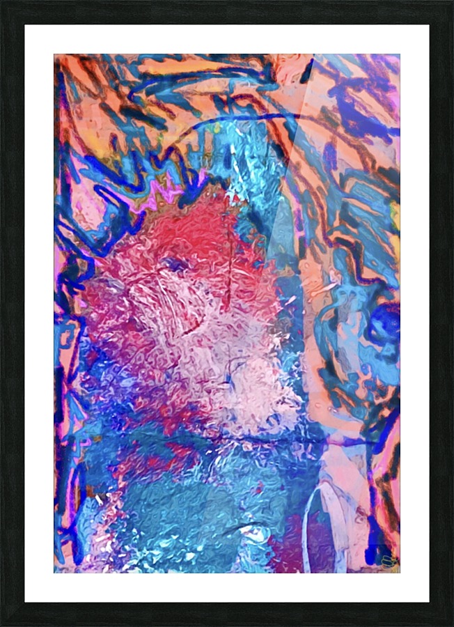 Minds Time Melting into Colors Picture Frame print