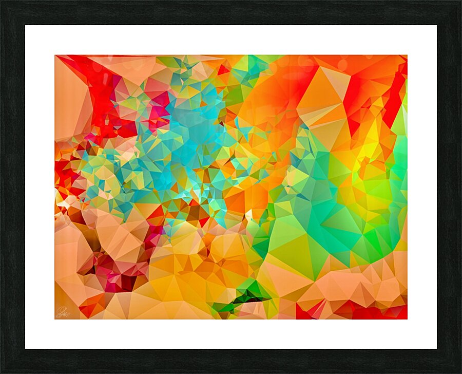 Berry Sun Burst Picture Frame print