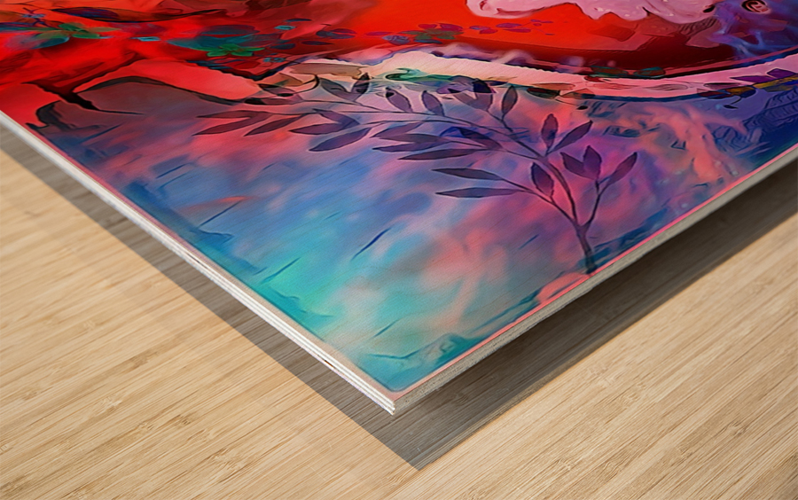 She Flora of the Festival  Wood print