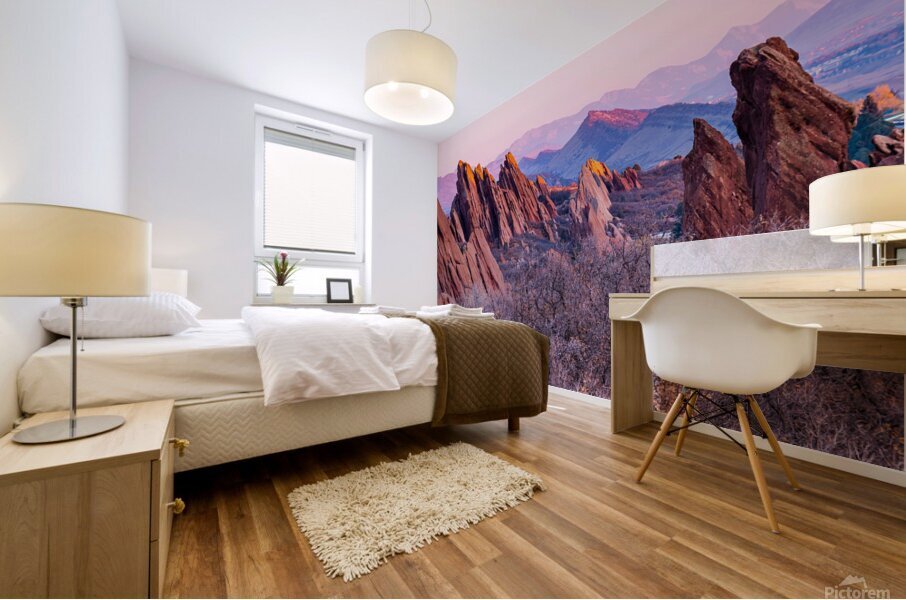 Rox Park Red Rocks Sunrise Impression murale