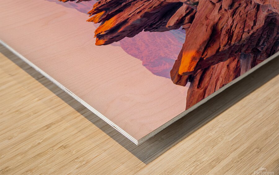 Rox Park Red Rocks Sunrise Impression sur bois