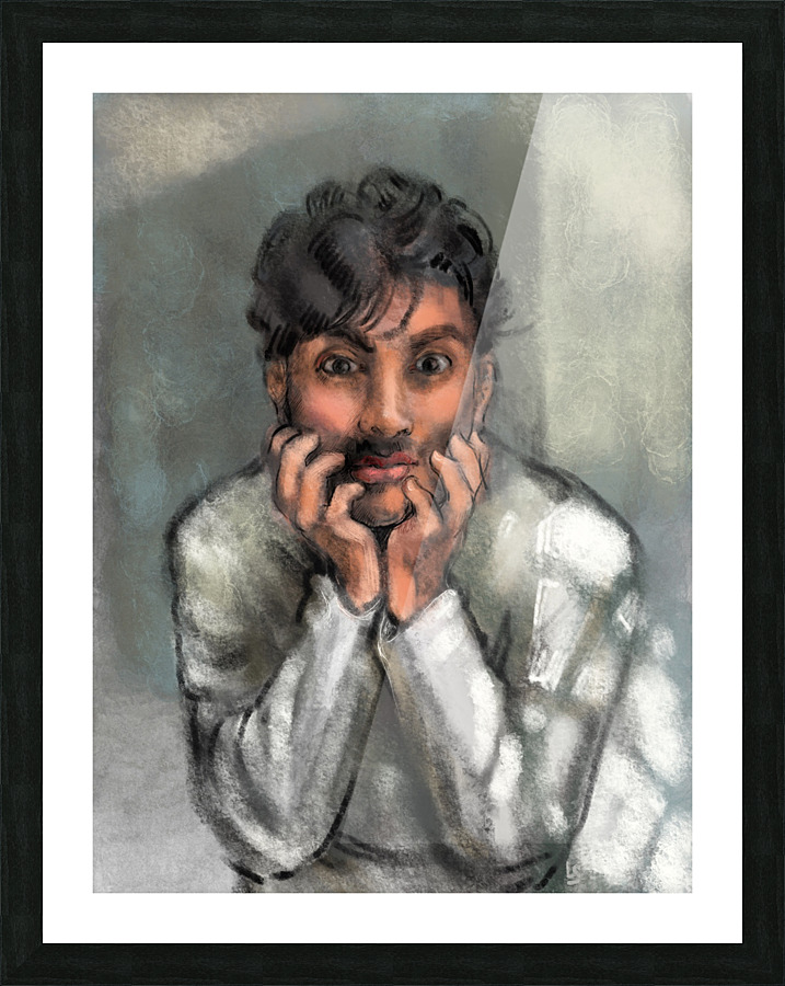 Social Distancing Picture Frame print