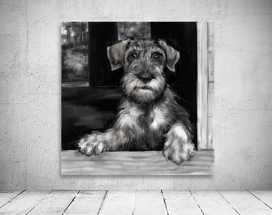 Schnauzer Pup Wall Preview