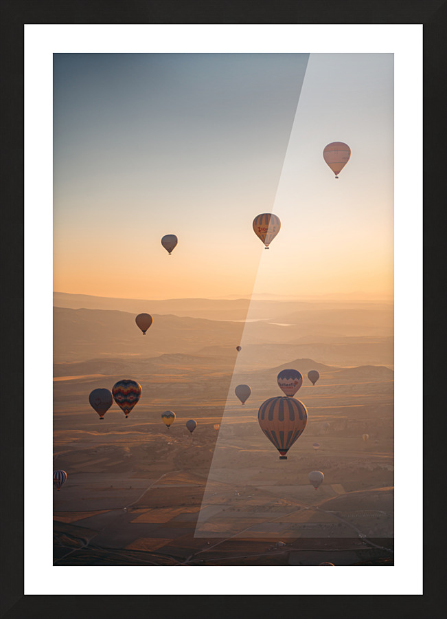 Hazy Balloons Picture Frame print