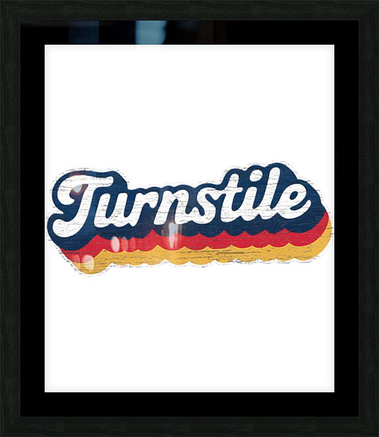 Turnstile 33 Picture Frame print