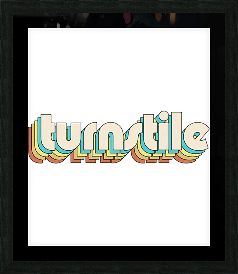Turnstile 36 Picture Frame print