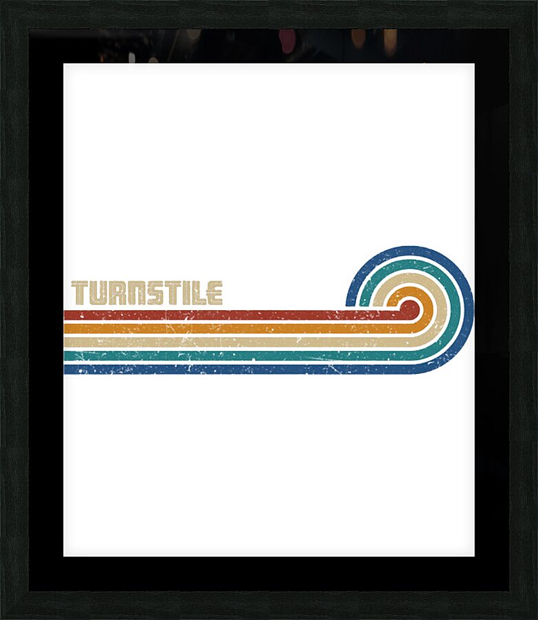 Turnstile 39 Picture Frame print