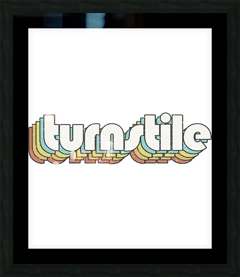 Turnstile 4 Picture Frame print