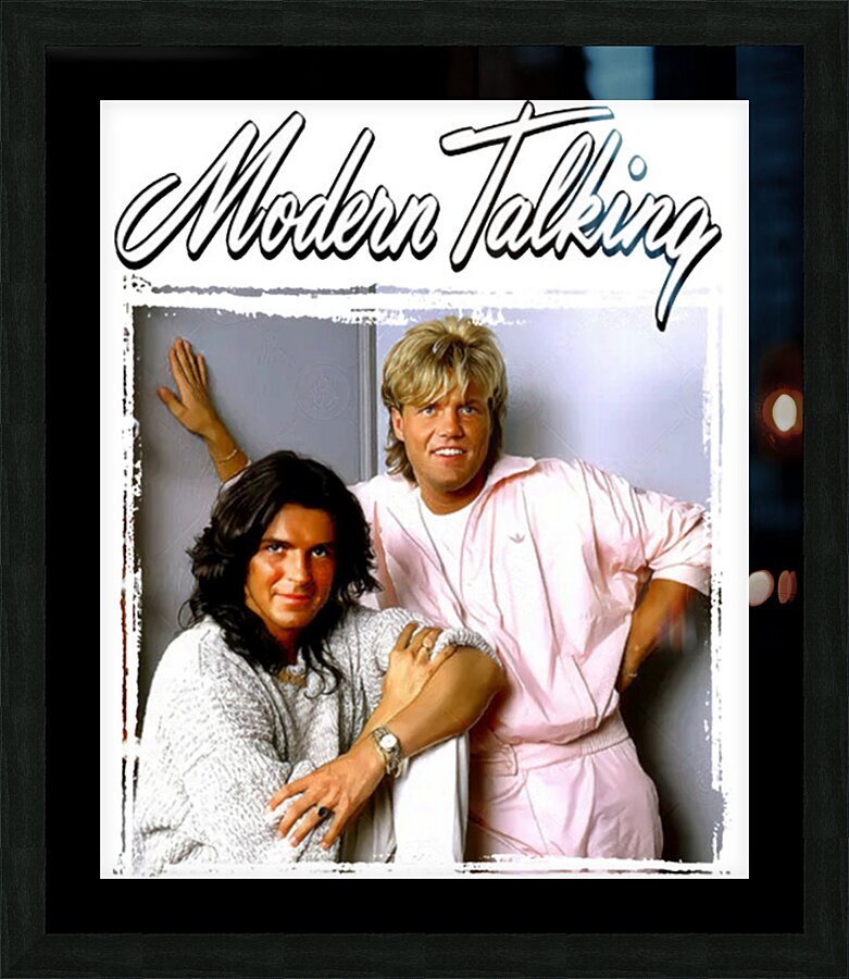 Modern Talking 6 Picture Frame print