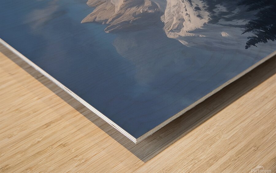 snowy mountains bAD09DmjR  cKZTHVnm82A hoymmYtqSP Wood print