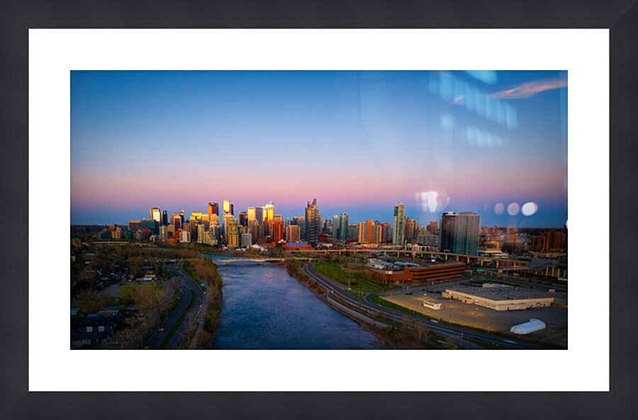 Calgary Alberta Picture Frame print