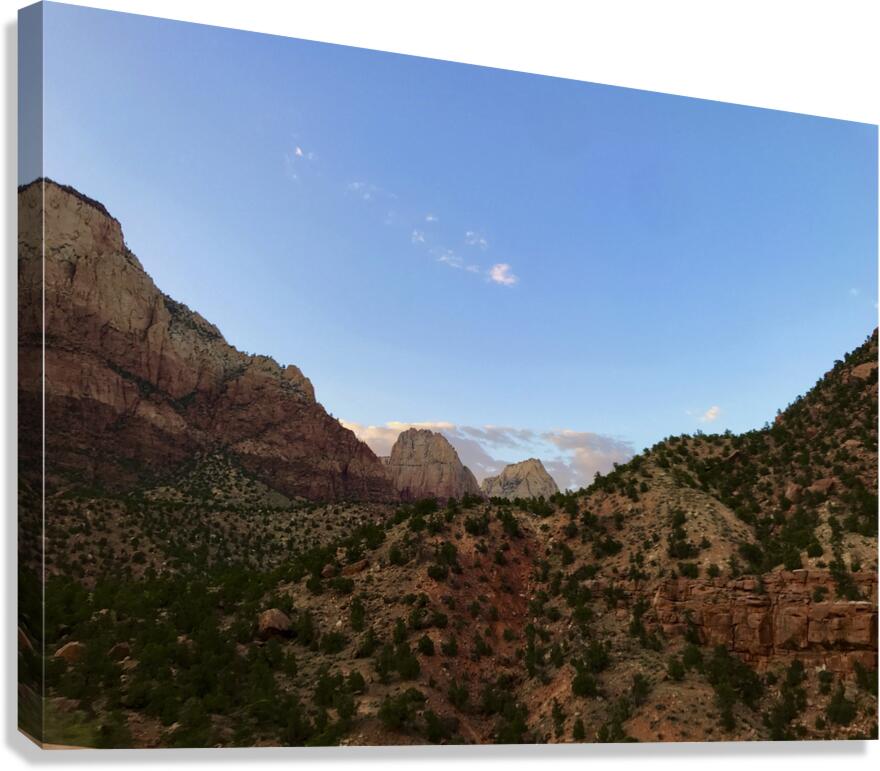 Zion At Dusk Canvas Print