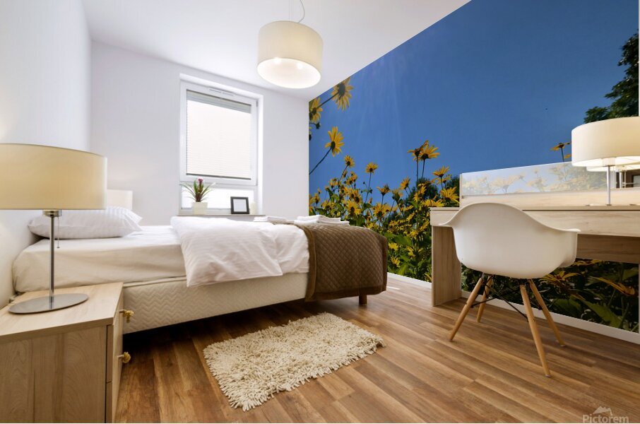 Flowers Rising Mural print